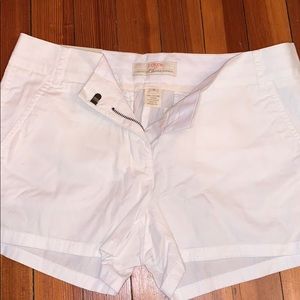 J.Crew Chino City Fit white shorts